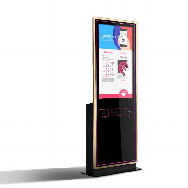 8inch to 65inch Standing self service Ticketing Kiosk With Bar code Scanner , POS Terminal