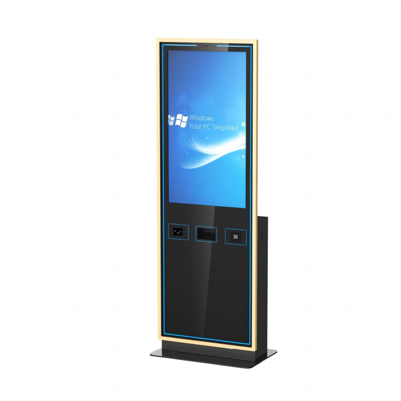 8inch to 65inch Standing self service Ticketing Kiosk With Bar code Scanner , POS Terminal