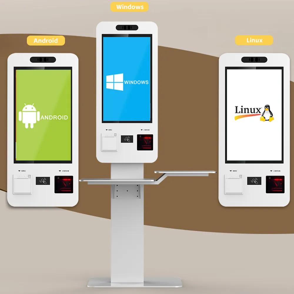 Customization options of touch screen kiosk