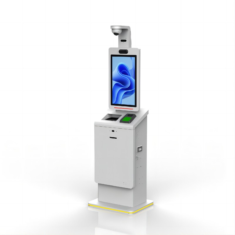 Airport Self Service Kiosk 15inch to 32inch With CCTV Camera ADA Passport Scanner