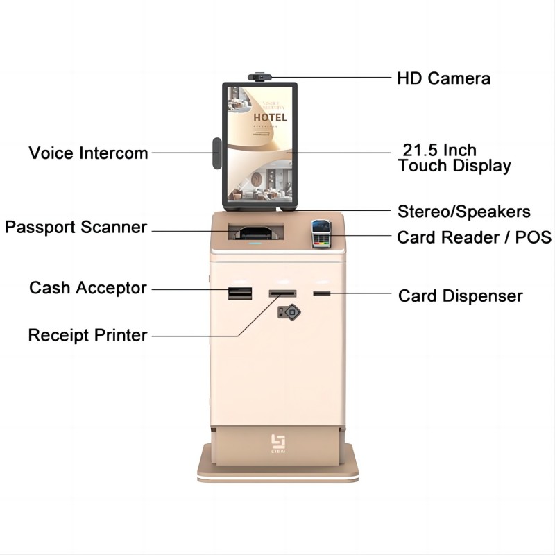 Hotel Floor Standing Touch Screen kiosk