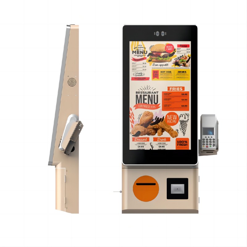 Kiosk Touch Screen Wall Mounted Restaurant Service Self Ordering