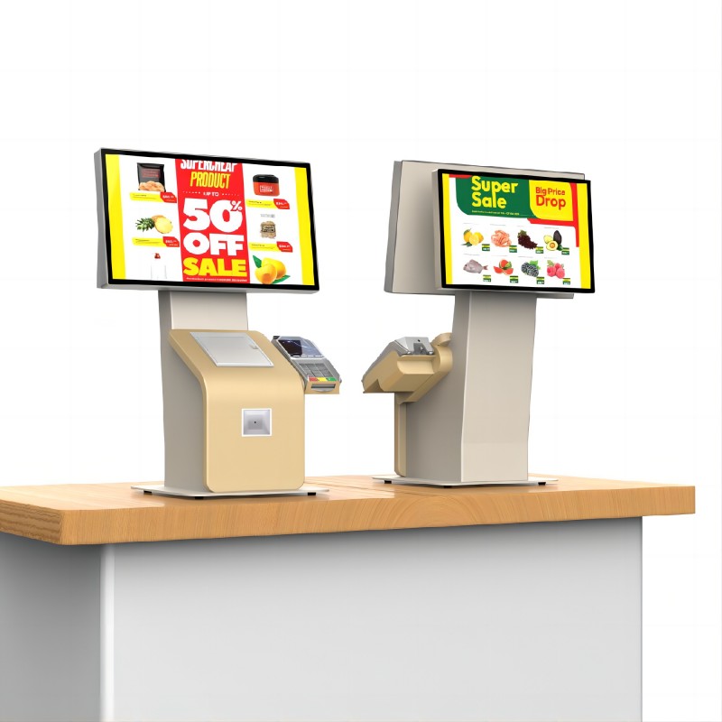 Touch Screen kiosks Retail Supermarket Self service Ordering