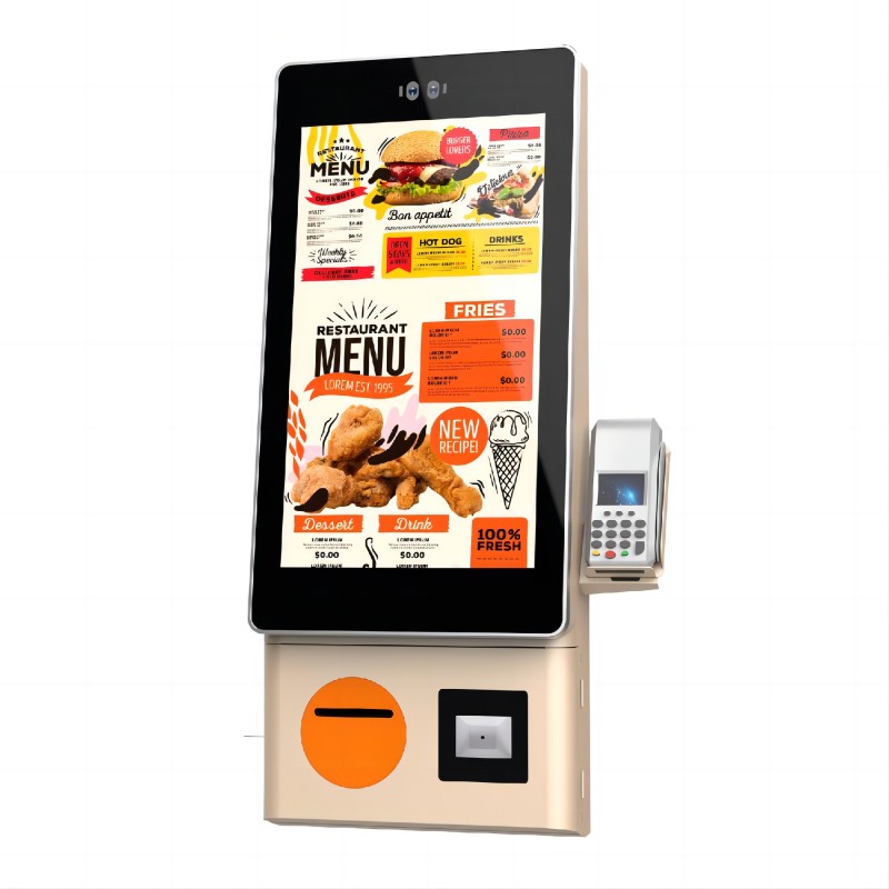 Kiosk Touch Screen Wall Mounted Restaurant Service Self Ordering