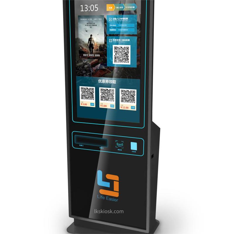 43-inch self check in kiosk with touch screen