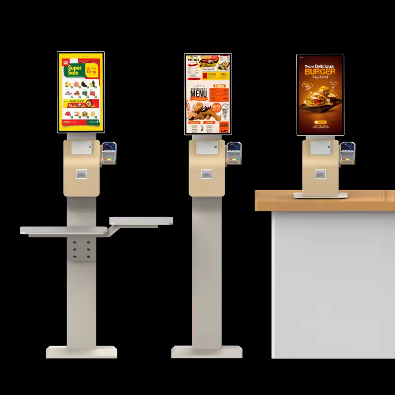 27-inch ordering kiosk with touch screen