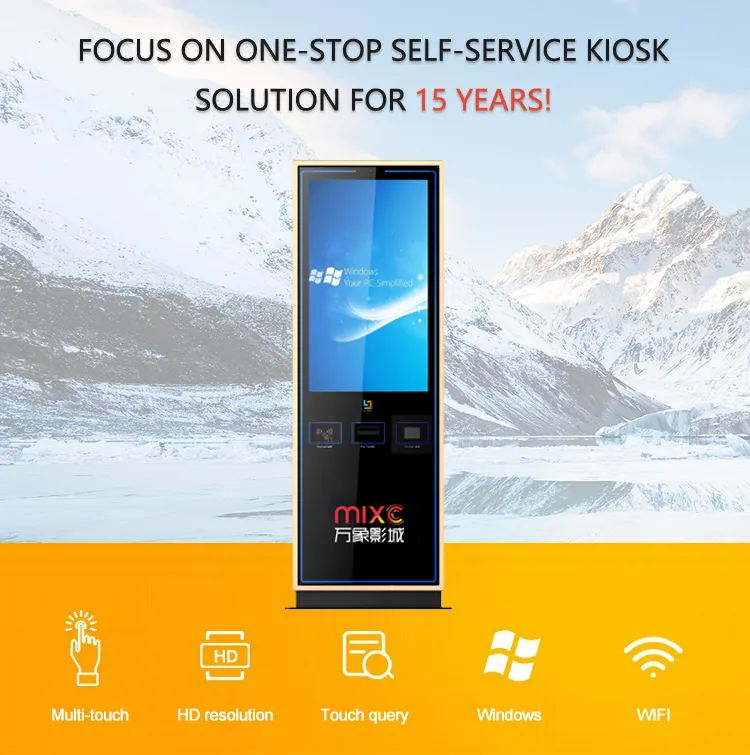 Touch screen kiosk display applications