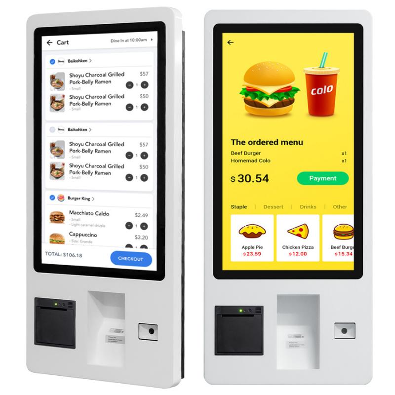 21.5-inch wall mount kiosk ordering machine