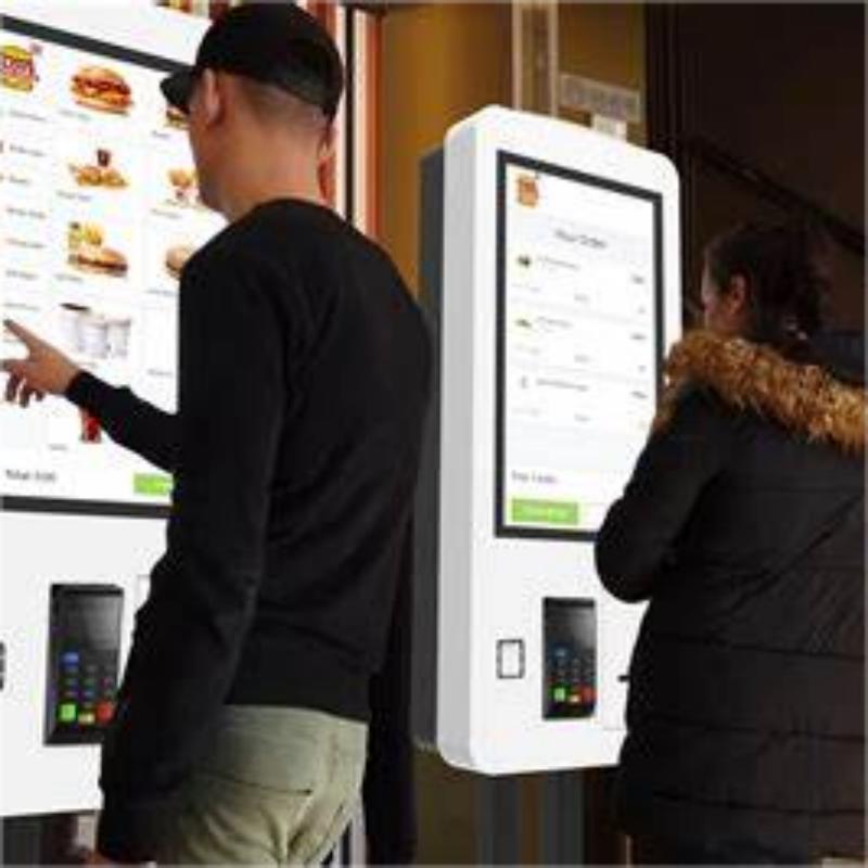 21.5-inch wall mount self-ordering kiosk