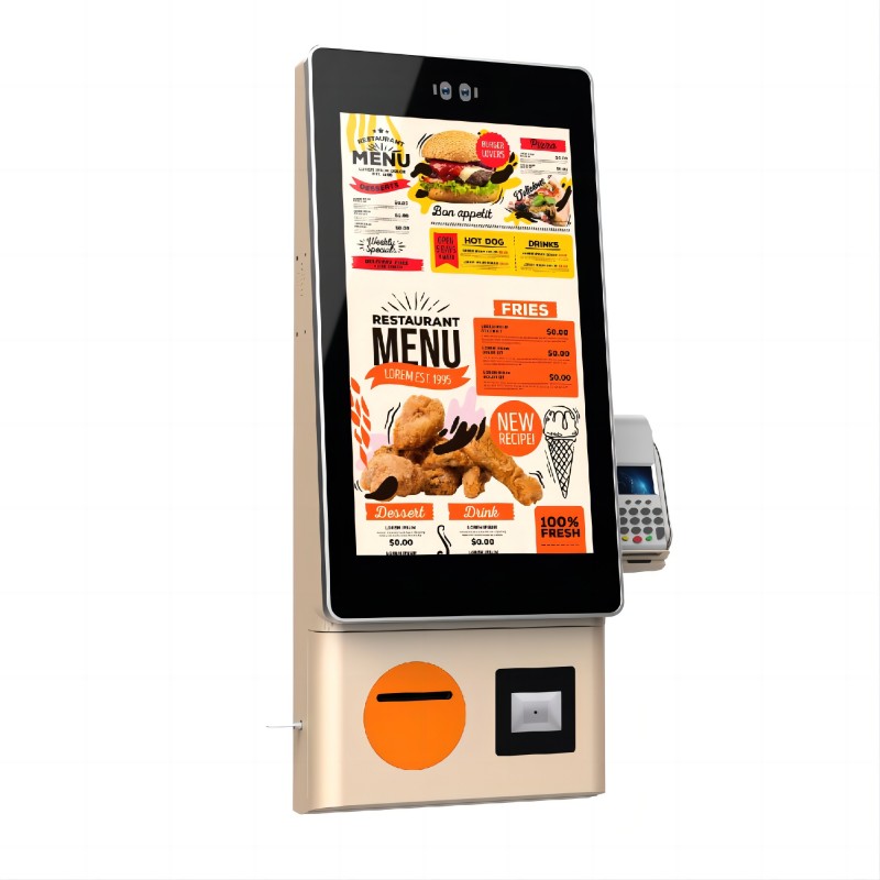 good quality Kiosk For Retail Wall-Mounted 21 24 27 32 inch Touch Screen Pos Service Self Ordering Payment wholesale