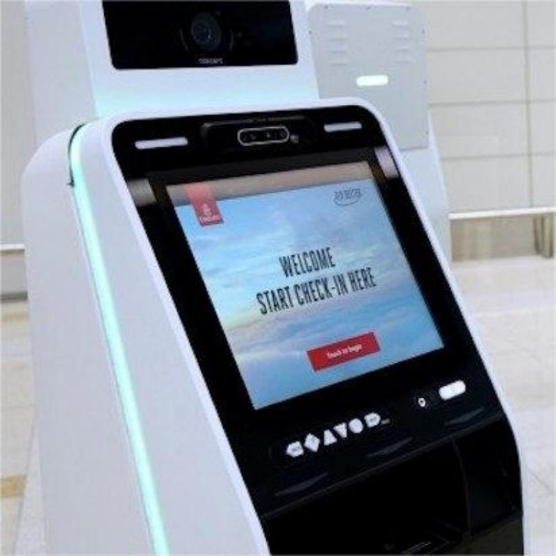 24-inch visitor check in kiosk with touch screen