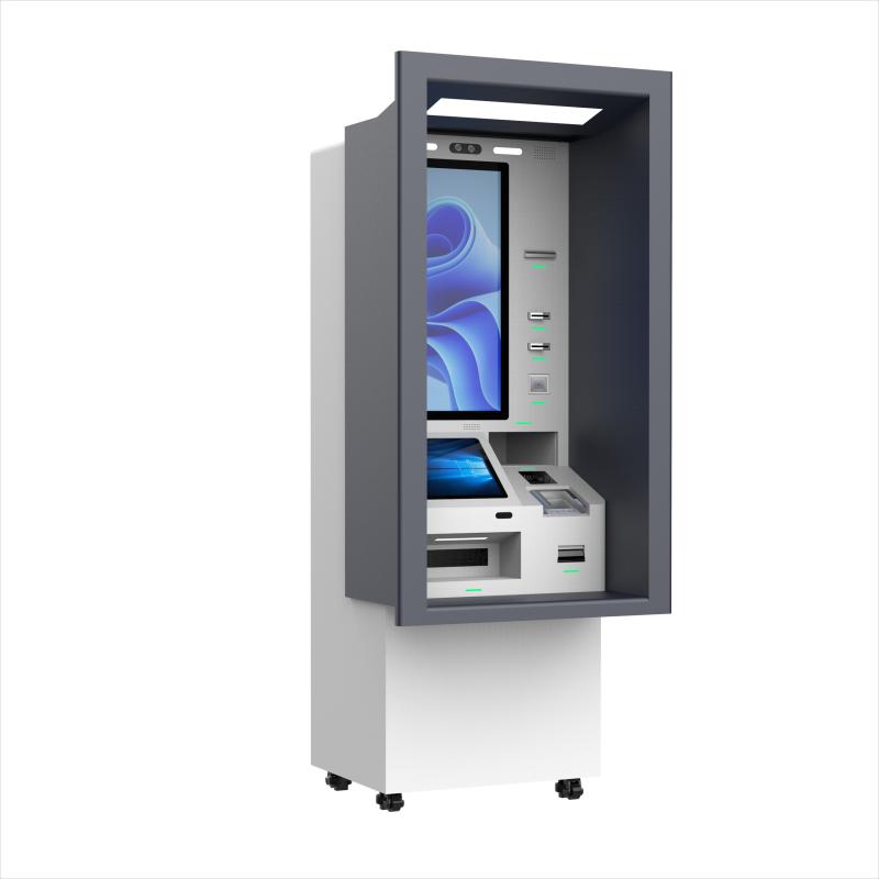 32-inch outdoor bill payment kiosk with touch screen