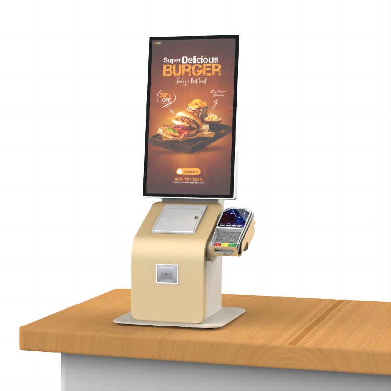 Retail kiosk Retail self-service ordering single-screen cash registers