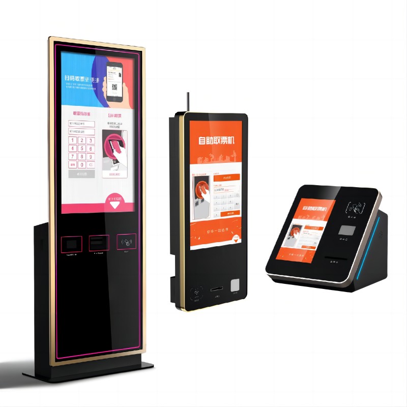 32-inch Floor standing ticketing kiosk with touch screen