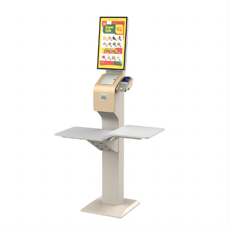 Outdoor Retail Kiosk Retail Supermarket Vertical Tray Type Self-service Ordering Cashier