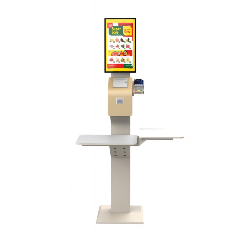 good quality Outdoor Retail Kiosk Retail Supermarket Vertical Tray Type Self-service Ordering Cashier wholesale