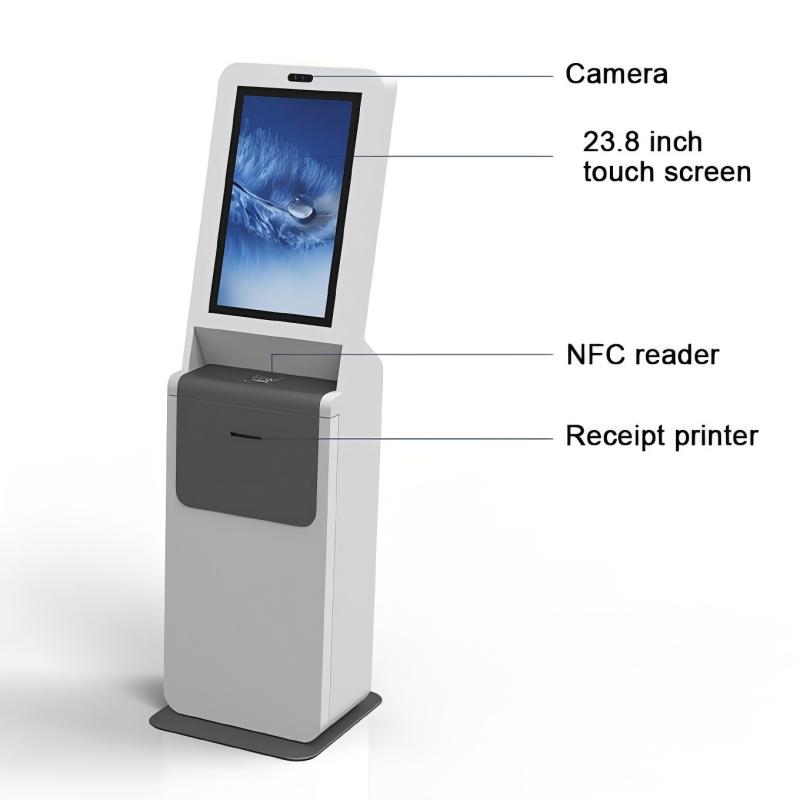 Library Kiosk  Self Payment Terminal RFID NFC Camera Printer QR Cash Dispenser Self-Service Kiosk