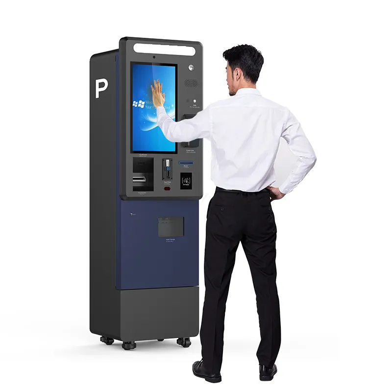 24-inch outdoor parking payment kiosk