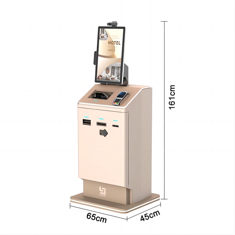 27 inch Hotel Check in System And Kiosk For standing style