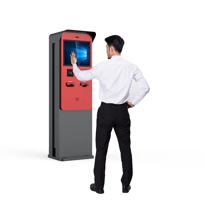 24-inch outdoor parking payment kiosk