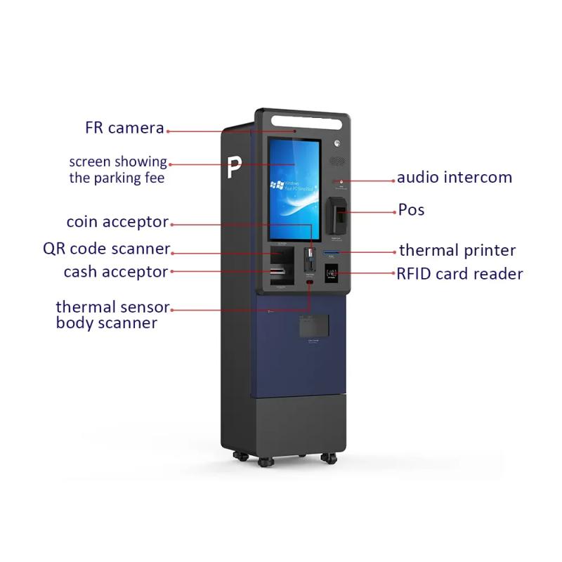 24-inch outdoor parking payment kiosk