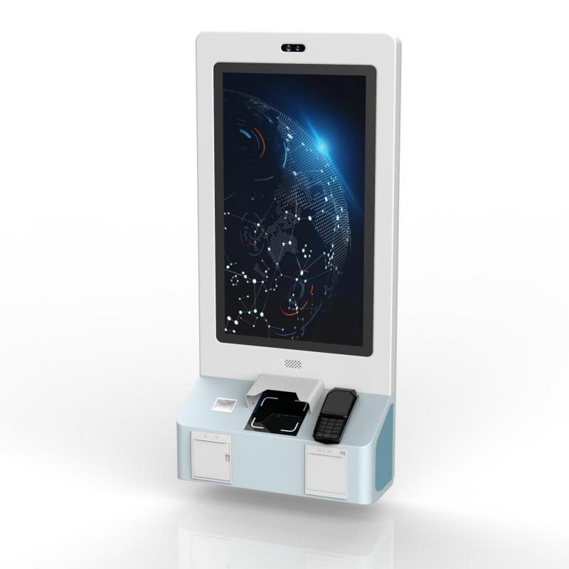 21.5-inch standing vistor badge kiosk