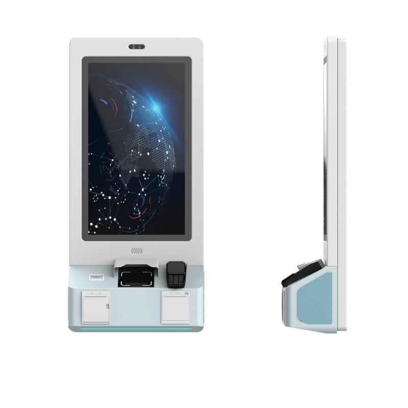 custom 21.5-inch standing vistor badge kiosk online