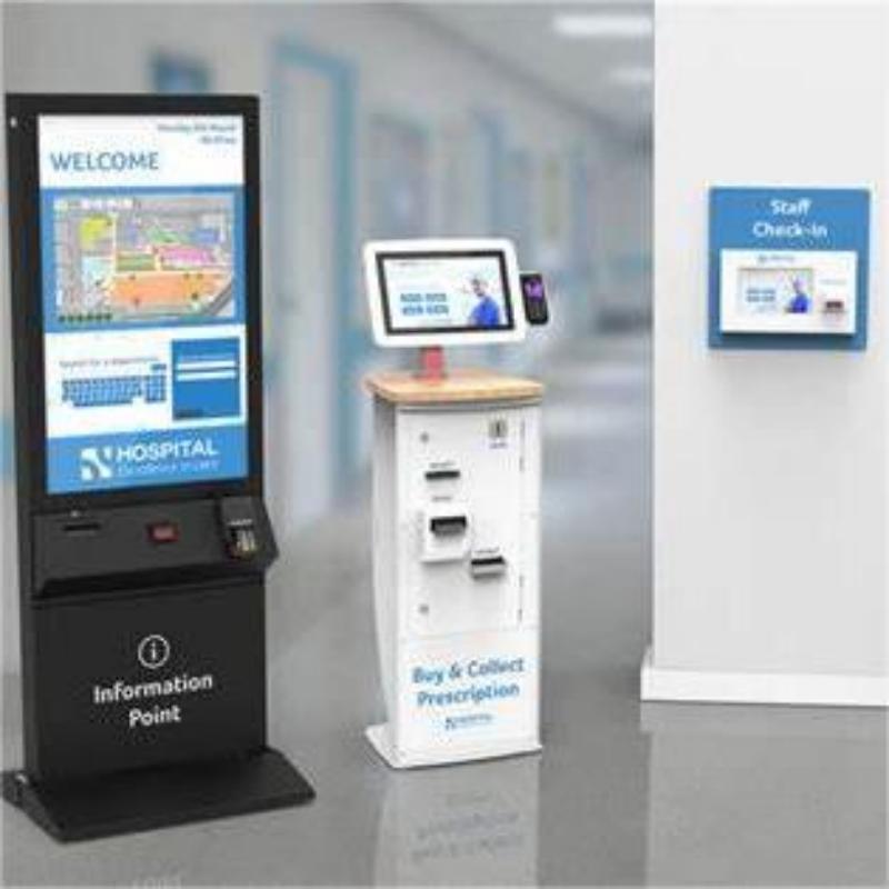 19-inch standing medical check in kiosk machine