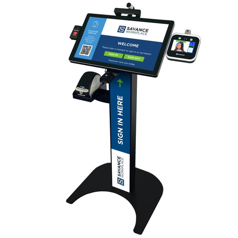 32-inch standing vistor check in kiosk machine