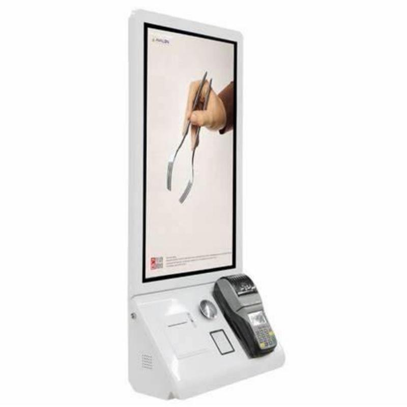 24-inch wall mount self service checkout kiosk with touch screen