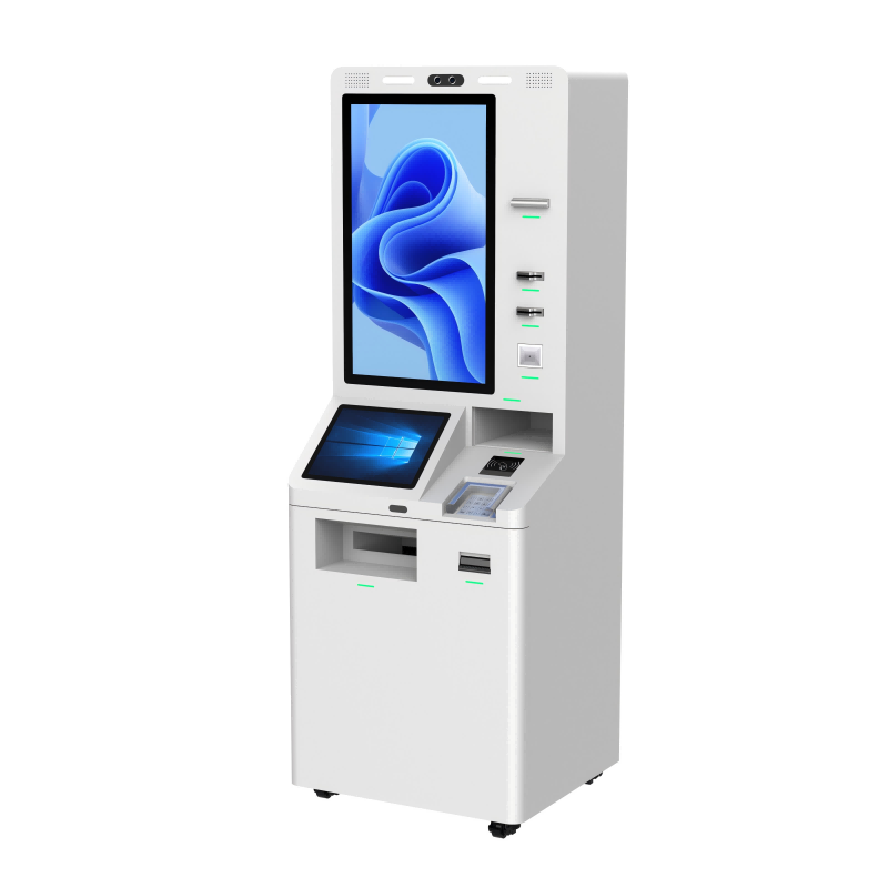 Atm Kiosk  Self Service Ticket Vending Kiosk Machine With Cash Acceptor And Thermal Printer