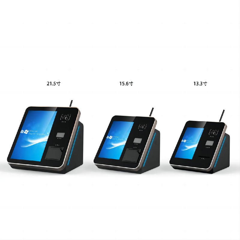 Self Service Kiosk Machine Desktop Ticketing With Bar code Scanner