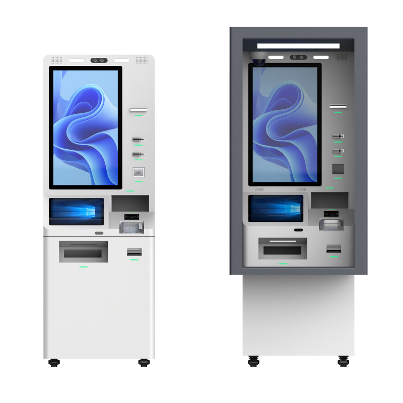 custom Atm Kiosk Machine Self Service Ticket Vending Kiosk Machine With Cash Acceptor And Thermal Printer online