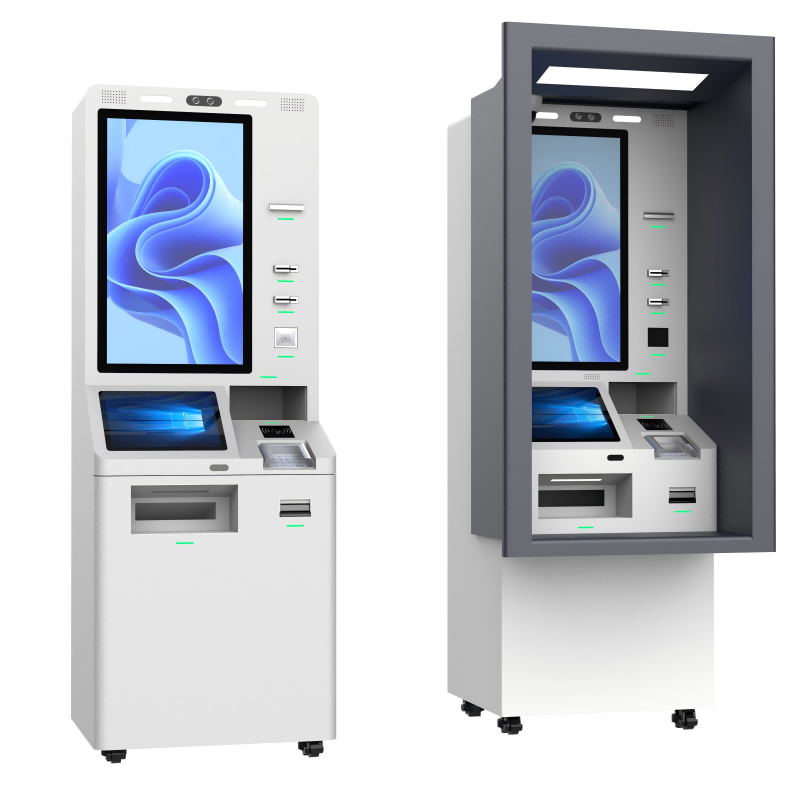 good quality 21.5-Inch Self Service Ticket Vending  Kiosk Atm With Cash Acceptor And Thermal Printer wholesale