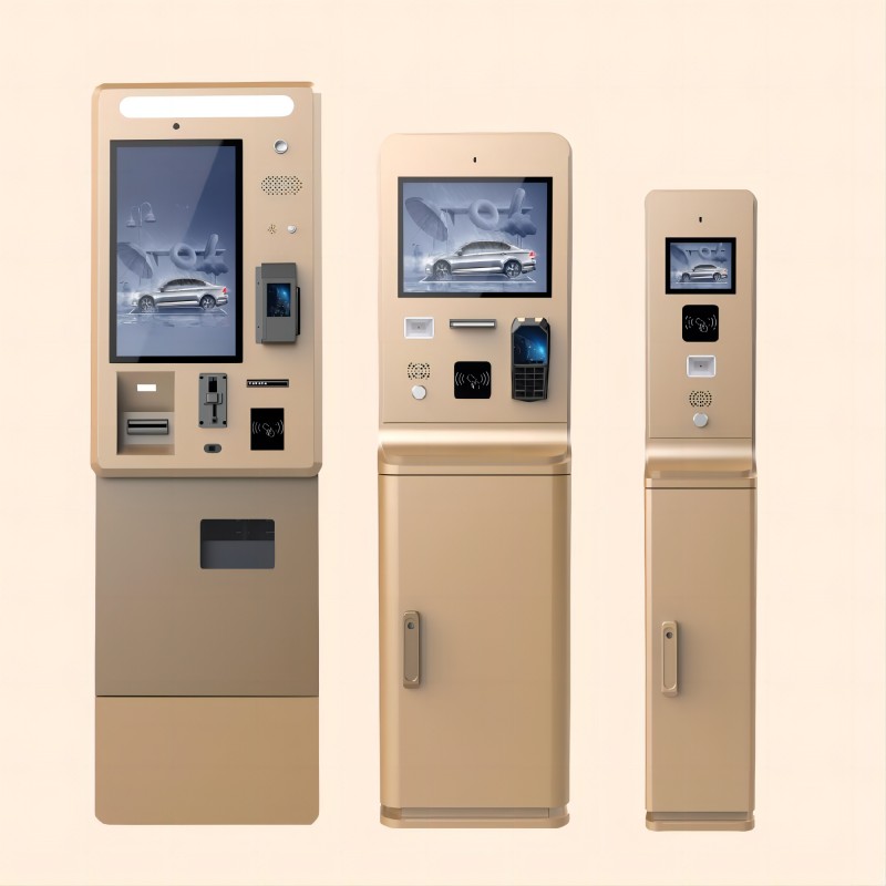 Parking Kiosk Machine 6.5 inch outdoor payment with QR scanner