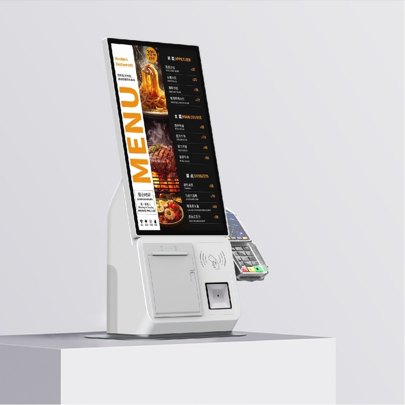 21.5 inch Self Ordering Kiosk with NFC Payments PCI-DSS Compliant Intel i5 8GB RAM 256GB SSD