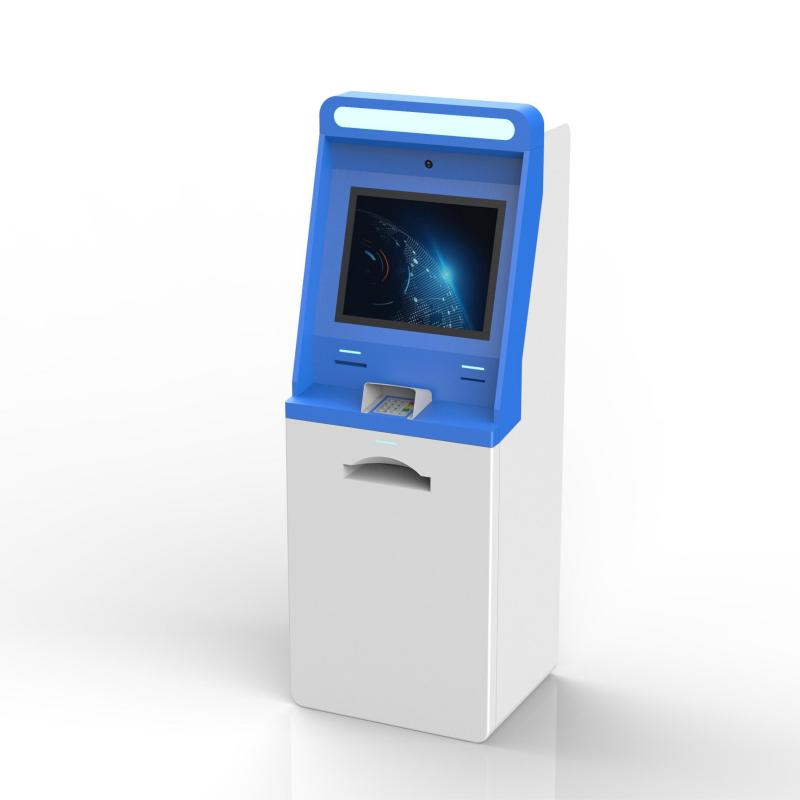 Fast and secure self-service check in kiosk with touchless and bilingual capabilities